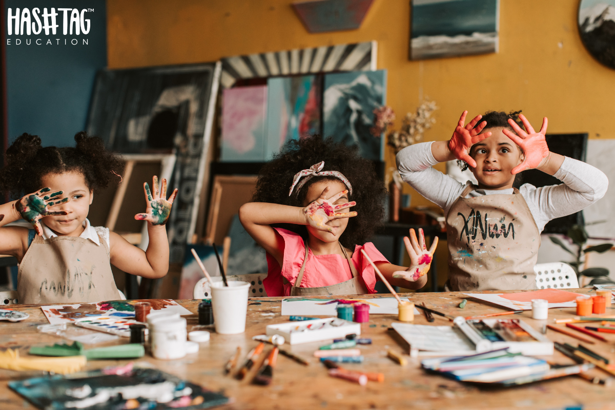 Creative art activities for children learning through fun play