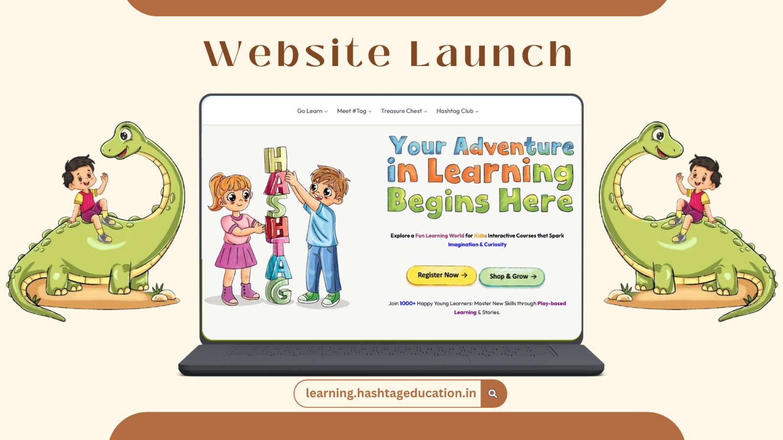 Learning platform for kids showing early learning platform with courses, activities, and interactive features